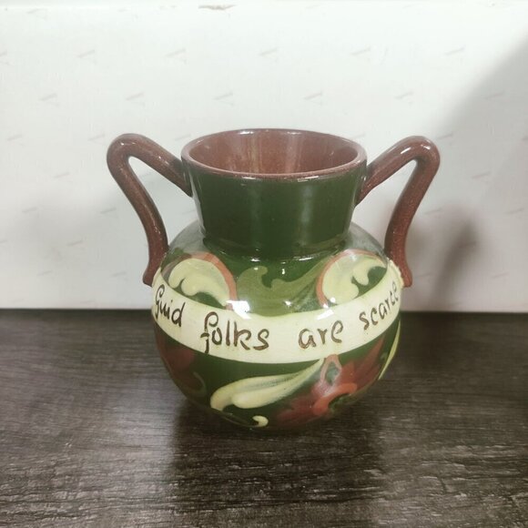 Olde English Pottery by Tourqay, set of 5 pieces. each with a Motto, handpainted - Picture 9 of 9
